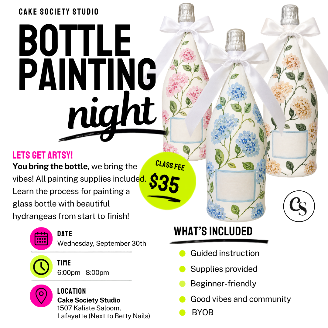 Hydrangea Bottle Painting Night