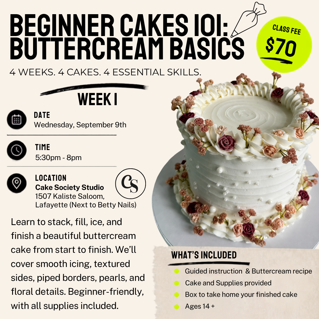 Beginner Cakes 101: Buttercream Basics