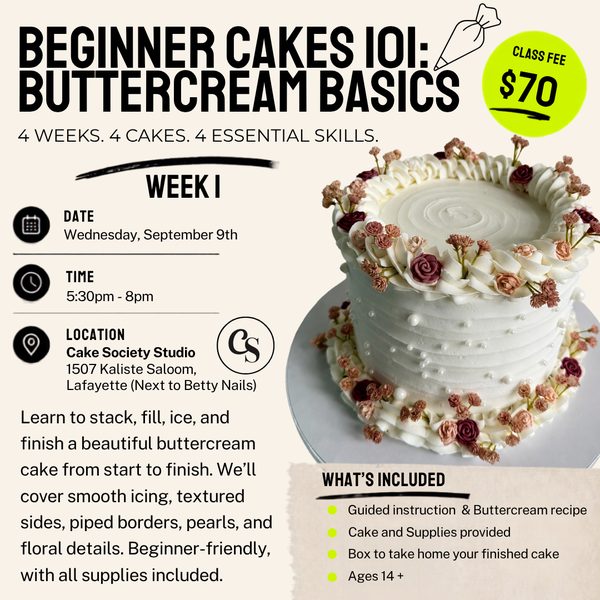 Beginner Cakes 101: Buttercream Basics