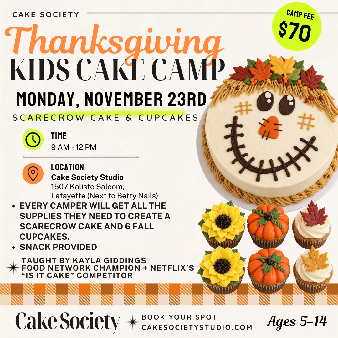Thanksgiving Kids Cake Camp: Scarecrow Cake