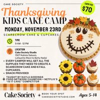 Thanksgiving Kids Cake Camp: Scarecrow Cake
