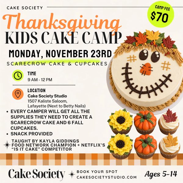 Thanksgiving Kids Cake Camp: Scarecrow Cake