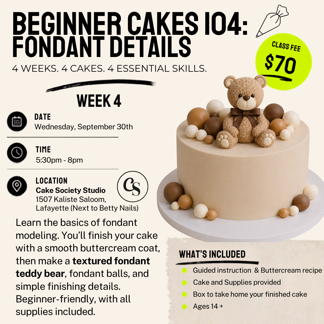 Beginner Cakes 104: 